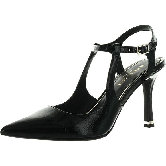 Unlisted Kenneth Cole Womens Romi Ankle Sling Black Slingback Sandals New - Picture 1 of 3
